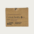 cotton swabs, bamboo